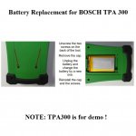 Battery Replacement for BOSCH TPA 300 TPMS Tool